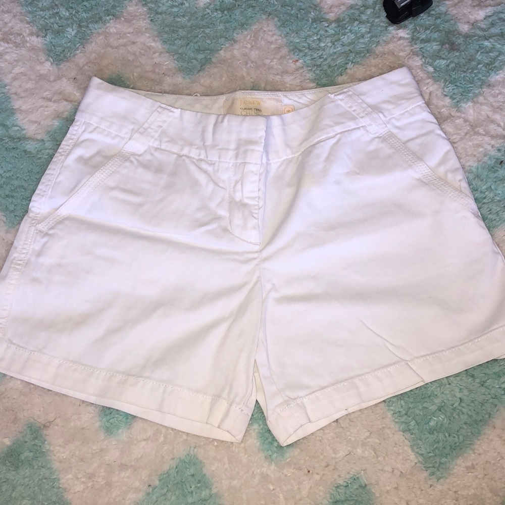 women’s j.crew white shorts